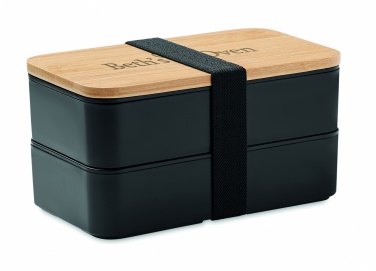 Logo trade promotional merchandise picture of: Lunch box in PP and bamboo lid