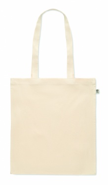 Logo trade promotional merchandise photo of: Organic cotton shopping bag