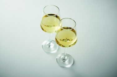 Logo trade promotional giveaways picture of: Set of 2 wine glasses
