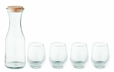 Logo trade promotional items picture of: Set of recycled glass drink