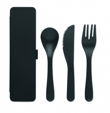 Logo trade promotional products picture of: Cutlery set recycled PP