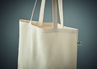 Logo trade promotional giveaways picture of: Recycled cotton shopping bag