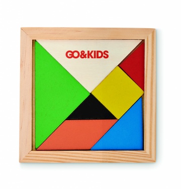 Logo trade promotional products picture of: Tangram puzzle in wood