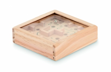 Logo trade advertising products picture of: Pine wooden labyrinth game