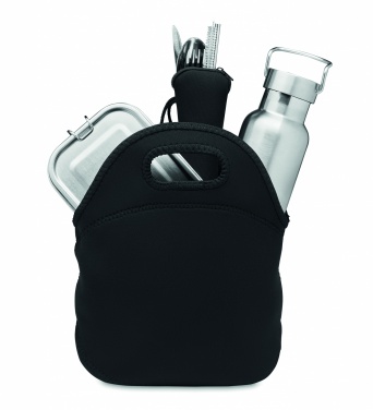 Logo trade promotional merchandise image of: Lunch set in stainless steel