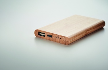 Logotrade corporate gift picture of: 4000 mAh Bamboo power bank