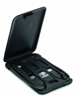 Logotrade promotional gift picture of: 3 in 1 Cable with phone stand