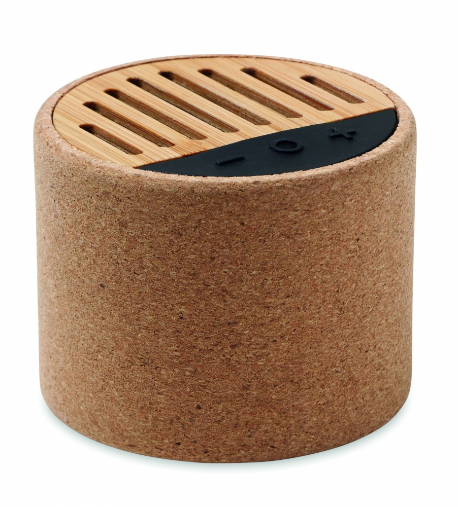 Logotrade corporate gifts photo of: Round cork wireless speaker