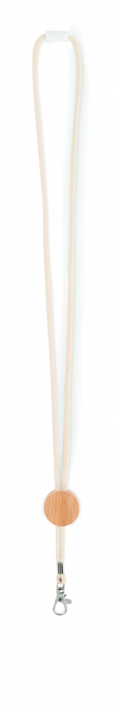 Logo trade promotional items picture of: Cotton Lanyard with metal hook