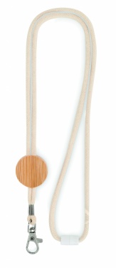 Logotrade advertising product picture of: Cotton Lanyard with metal hook