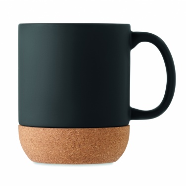 Logo trade promotional items image of: Matt ceramic cork mug 300 ml