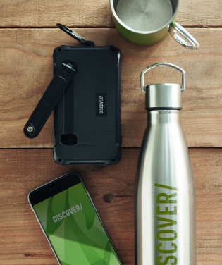 Logo trade promotional gifts picture of: 8000 mAh solar dynamo charger