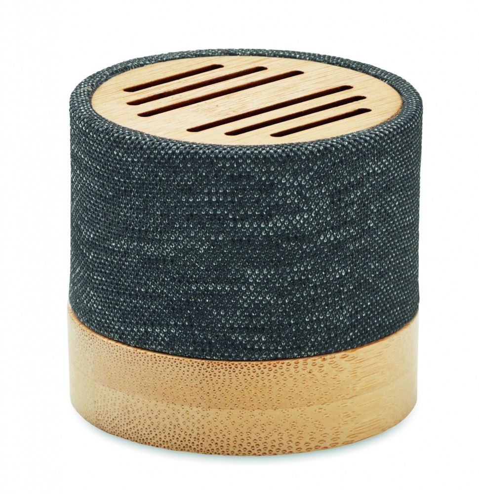 Logo trade promotional product photo of: Bamboo RPET wireless speaker