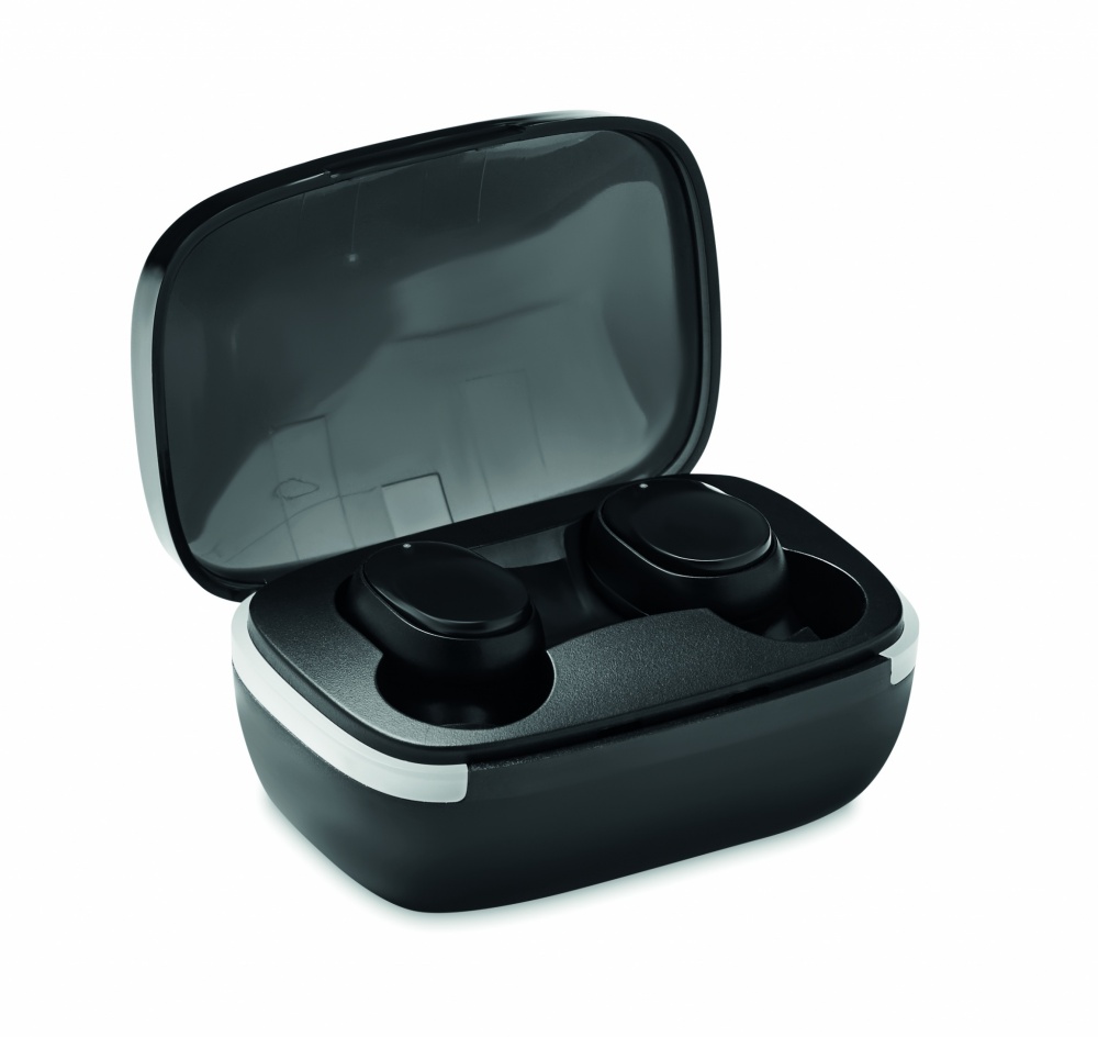 Logo trade promotional merchandise photo of: TWS earbuds with charging case
