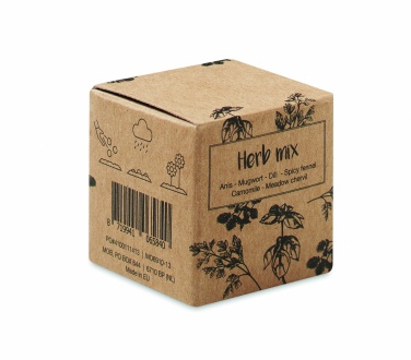 Logotrade promotional gift picture of: Herb seed bomb in carton box