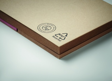 Logo trade business gift photo of: Recycled paper memo set