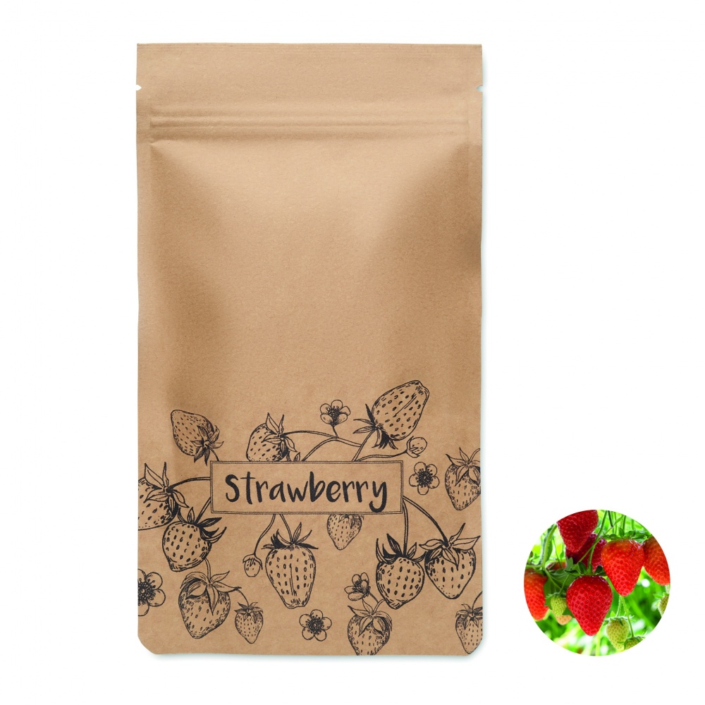 Logo trade promotional giveaways picture of: Strawberry growing kit