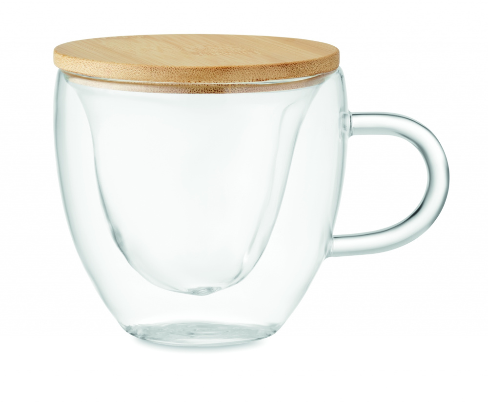 Logo trade promotional item photo of: Double wall borosilicate glass