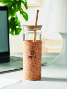 Logotrade advertising products photo of: Glass tumbler sleeve 450 ml