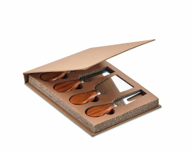 Logo trade promotional items picture of: Set of 4 cheese knives