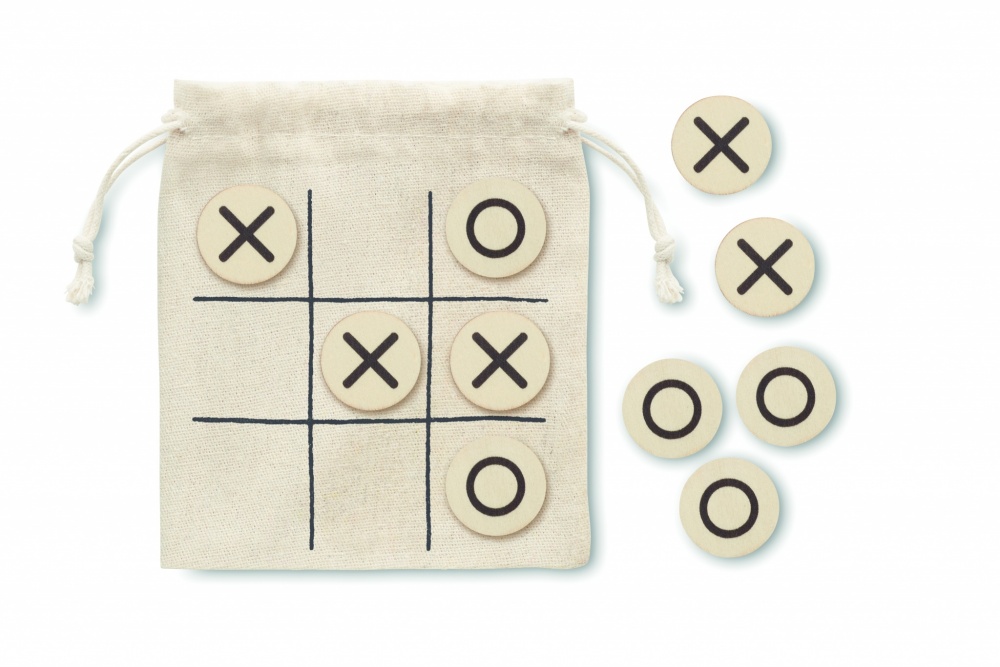 Logotrade promotional item picture of: Wooden tic tac toe