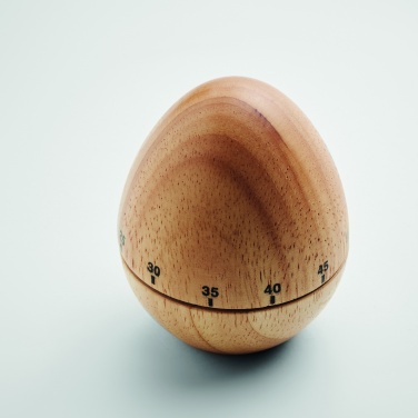 Logo trade promotional products image of: Pine wood egg timer