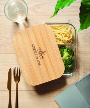 Logotrade promotional gifts photo of: Glass lunch box with bamboo lid