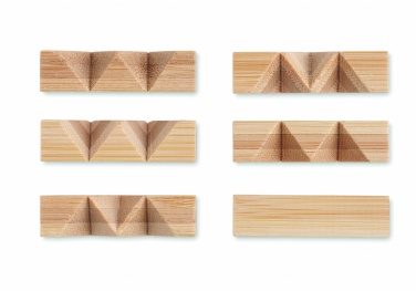 Logotrade promotional giveaway image of: Bamboo brain teaser star shape