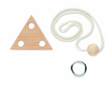 Logotrade promotional giveaway image of: Wooden brain teaser triangle