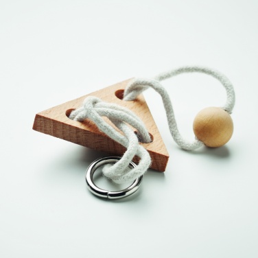 Logo trade promotional items picture of: Wooden brain teaser triangle