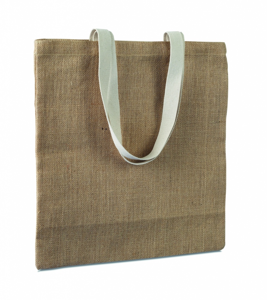 Logo trade promotional merchandise image of: Jute shopping bag