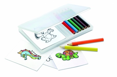 Logotrade promotional item image of: Wooden pencil colouring set