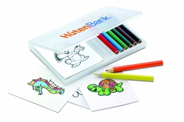 Logo trade advertising product photo of: Wooden pencil colouring set