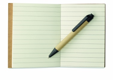 Logo trade promotional products image of: Recycled notebook with pen