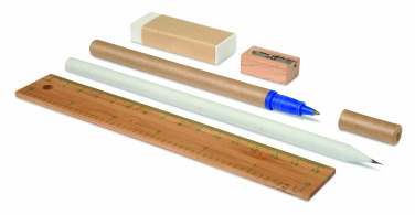 Logotrade business gift image of: Stationary set in cotton pouch