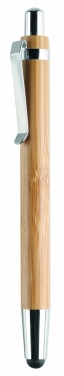 Logo trade promotional merchandise image of: Ball pen in ABS and bamboo