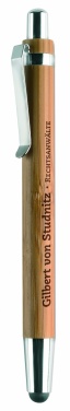 Logo trade promotional product photo of: Ball pen in ABS and bamboo