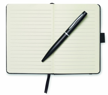 Logo trade promotional items image of: A6 notebook with pen 72 lined