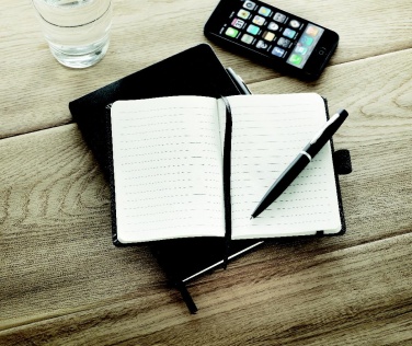 Logo trade promotional products picture of: A6 notebook with pen 72 lined