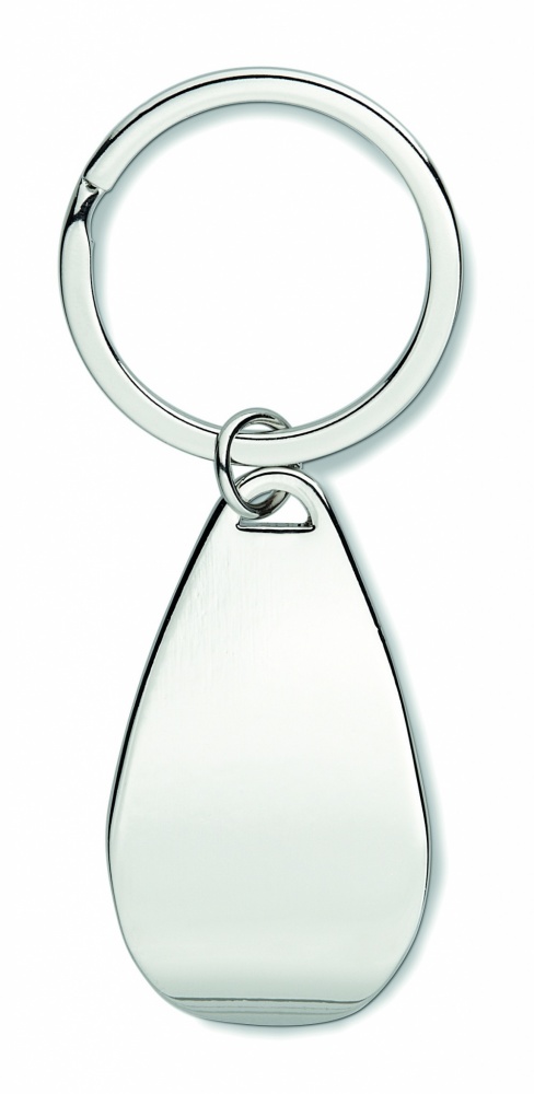 Logo trade promotional merchandise picture of: Bottle opener key ring Tornio