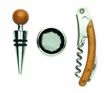 Logo trade promotional merchandise photo of: Wine set in bamboo box