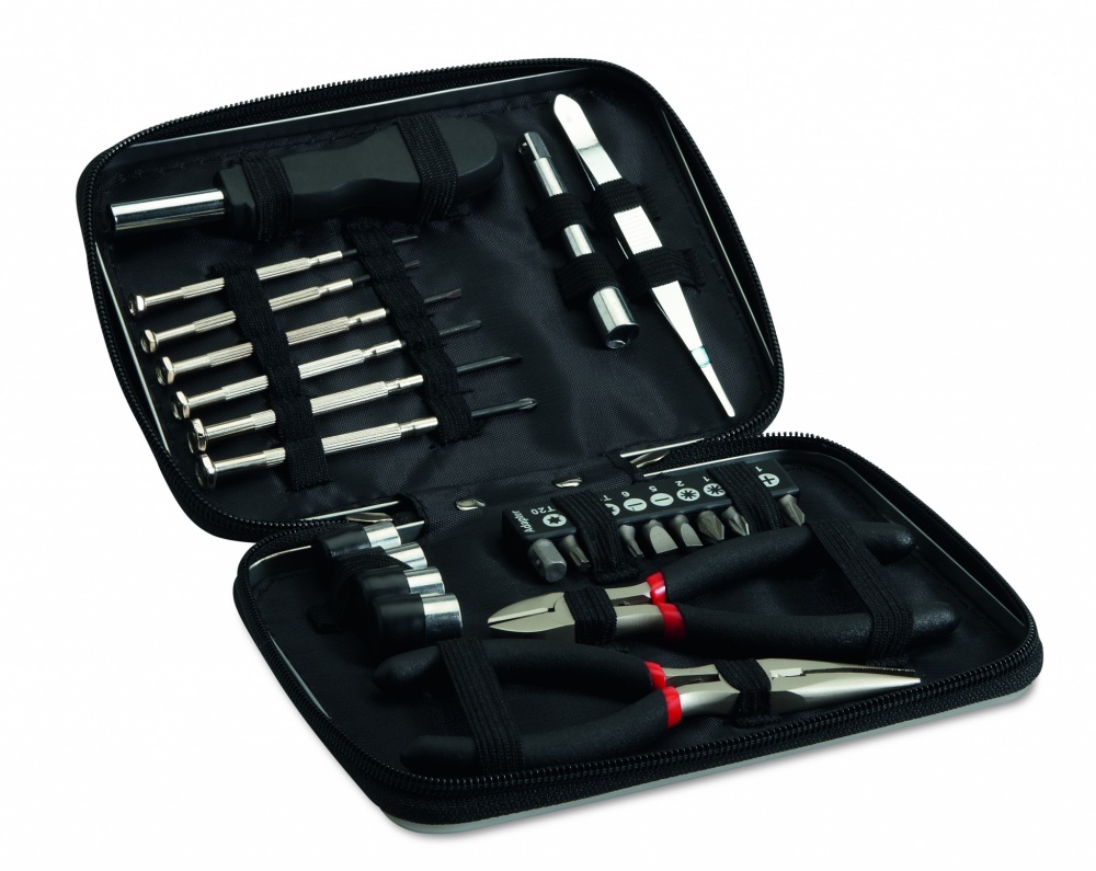 Logotrade promotional merchandise photo of: 26 pcs tool in aluminium case