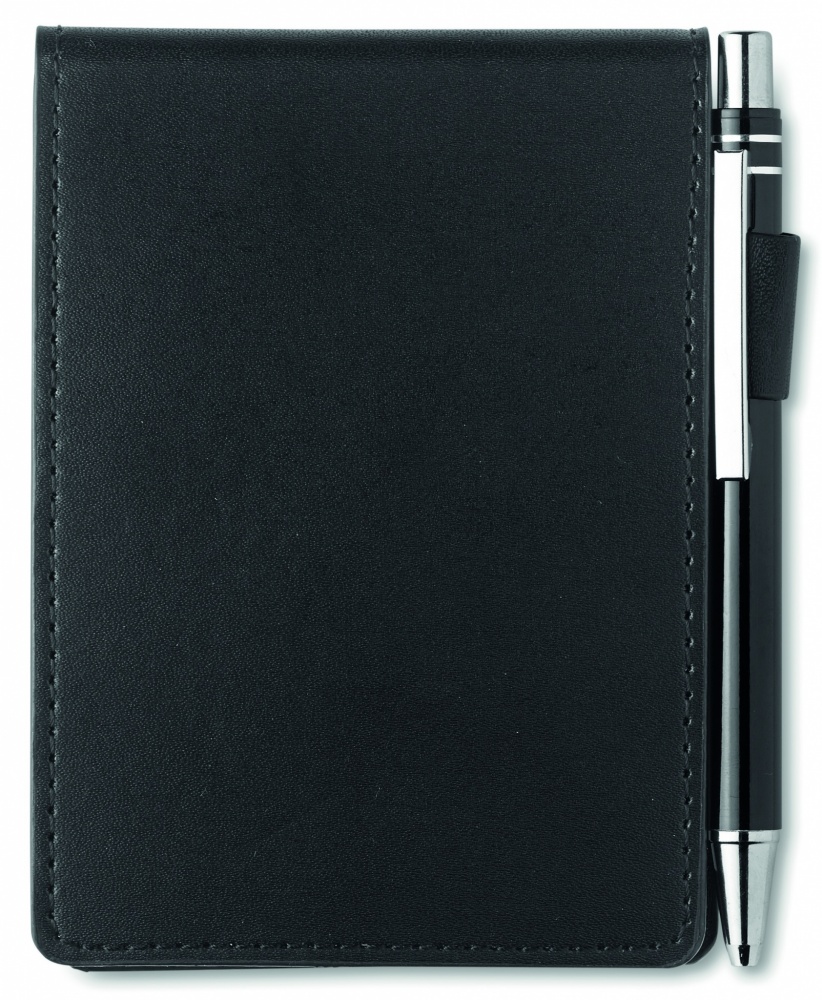 Logotrade promotional product image of: A7 notepad in PU pouch w/pen
