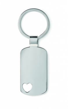 Logotrade promotional gift image of: Key ring with heart detail Jūrmala