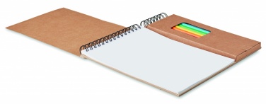 Logo trade promotional gifts picture of: Colouring set with notepad
