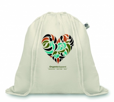 Logo trade promotional products image of: 105gr/m² organic cotton bag