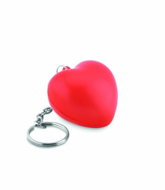 Logotrade promotional product picture of: Key ring with PU heart Ogre