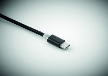Logo trade promotional giveaways image of: key ring with USB type C cable Salaspils