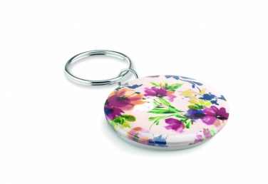 Logo trade promotional merchandise photo of: Small pin button key ring Tukums