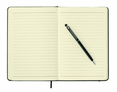Logotrade corporate gift picture of: A5 notebook w/stylus 72 lined